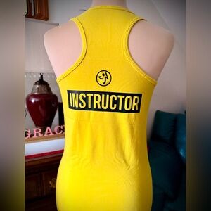 Zumba Instructor Fitness Bright Yellow MVP Tank Top